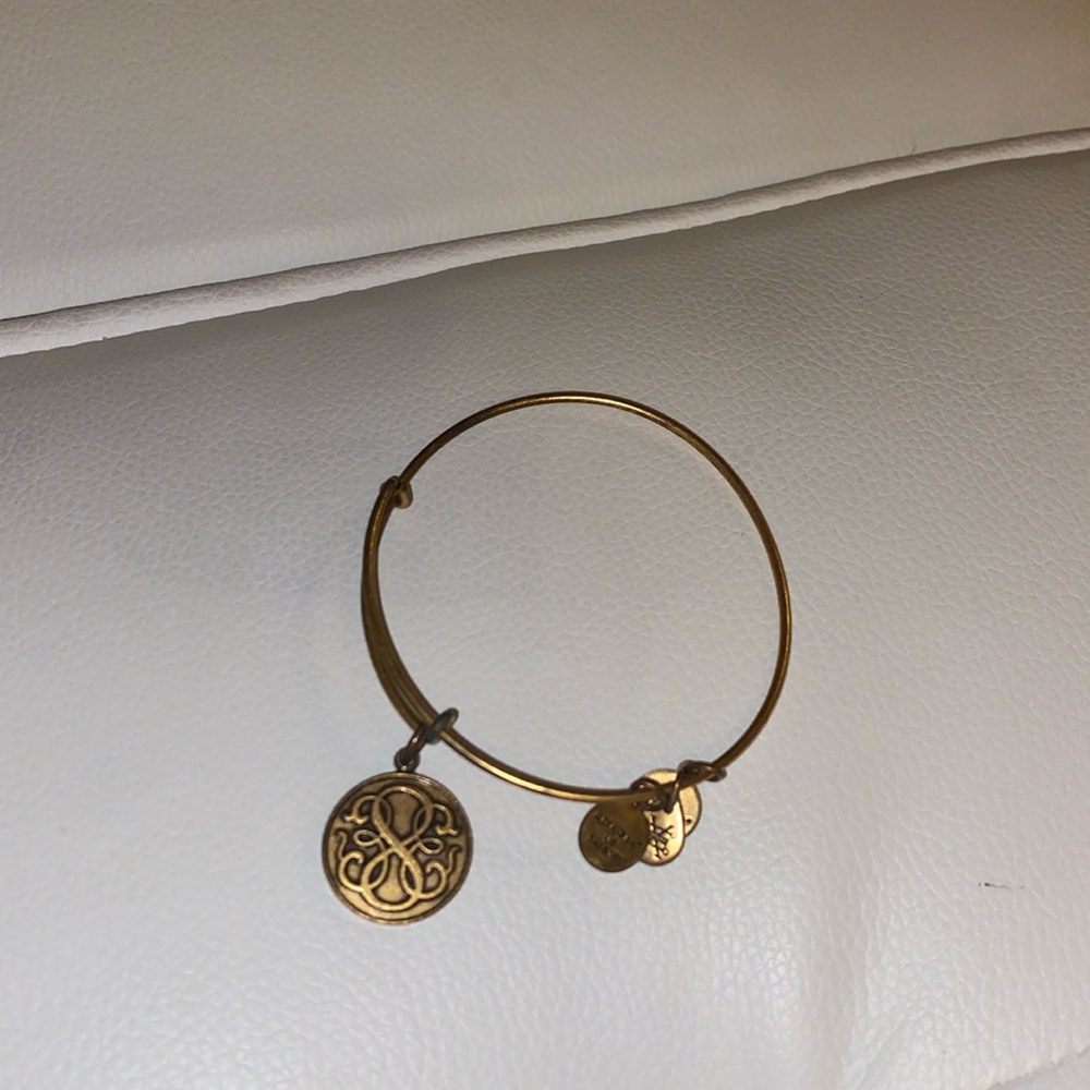 Gold Alex and ani bracelet